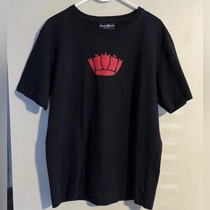 Rowing Blazers Navy Blue Tee with Red/Orange Crown Logo